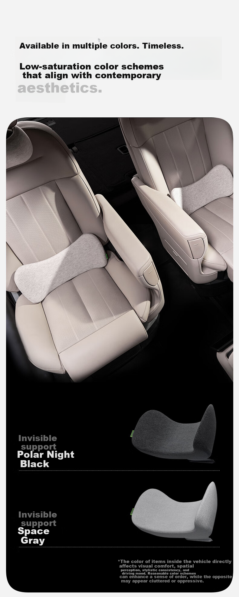 CICIDO Car Seat Lumbar Support Cushion Summer Waist Pillow Driver Backrest Neck Pillow 20