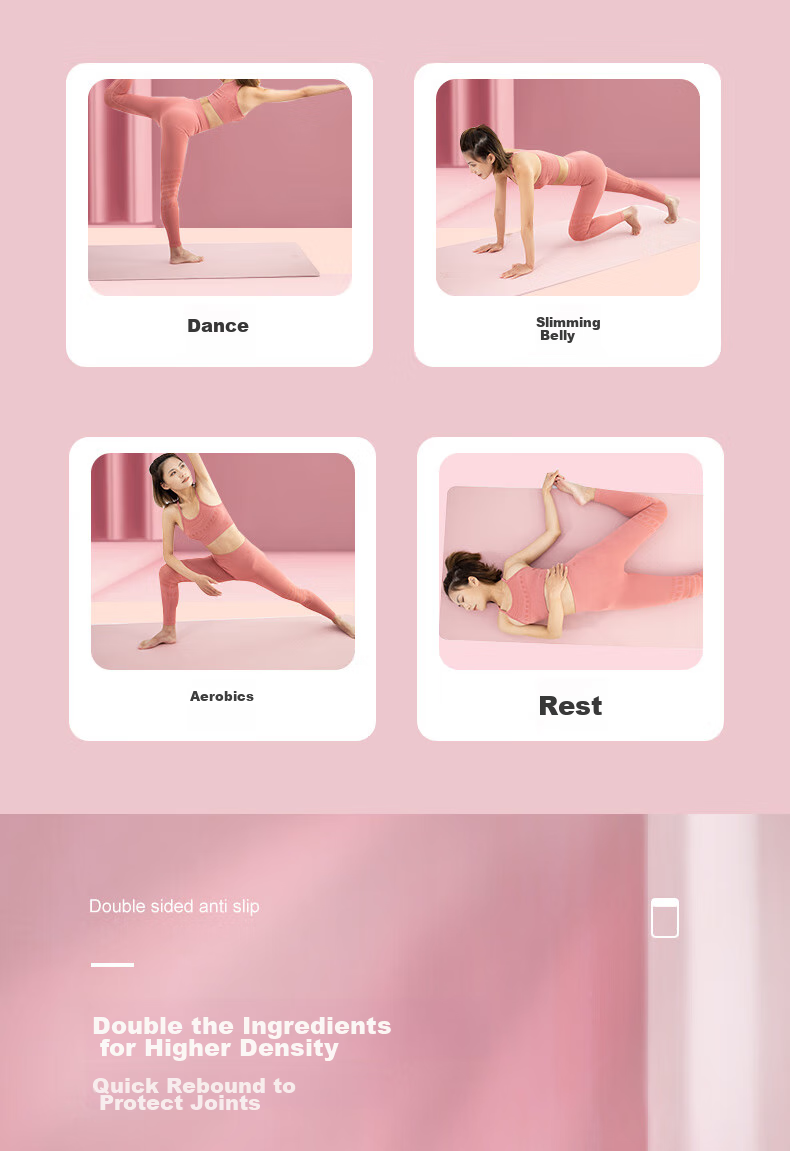 361° Yoga Mat for Women, Extra Thick 20mm, Fitness Soundproof Shock-Absorbing Professional Non-Slip Extra Large Floor Mat for Home Use, 90cm Wide 7