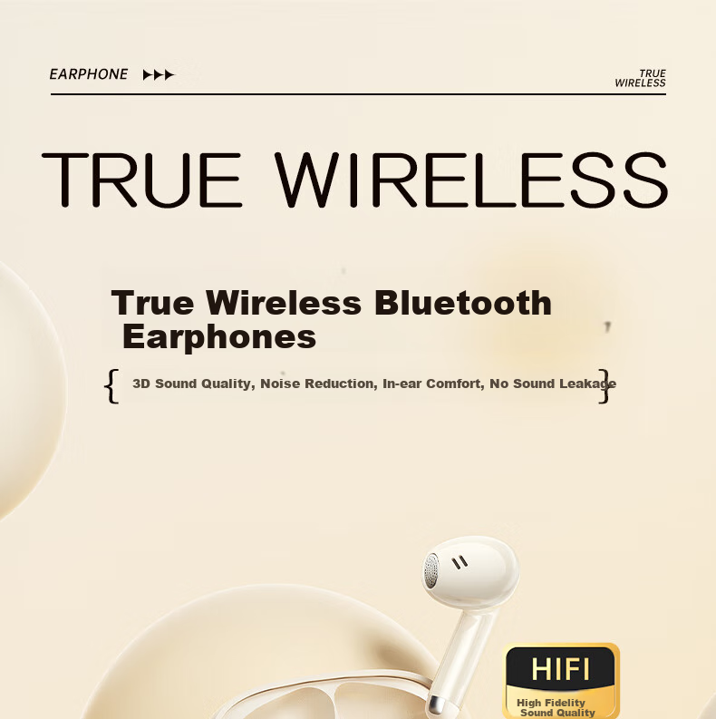 HP H10J True Wireless Bluetooth 5.4 ENC Calling Noise Reduction Semi In-Ear Compact Music Earphones Compatible with Apple And Android Phones for Gaming, Entertainment, And Office Use Lake Blue 8