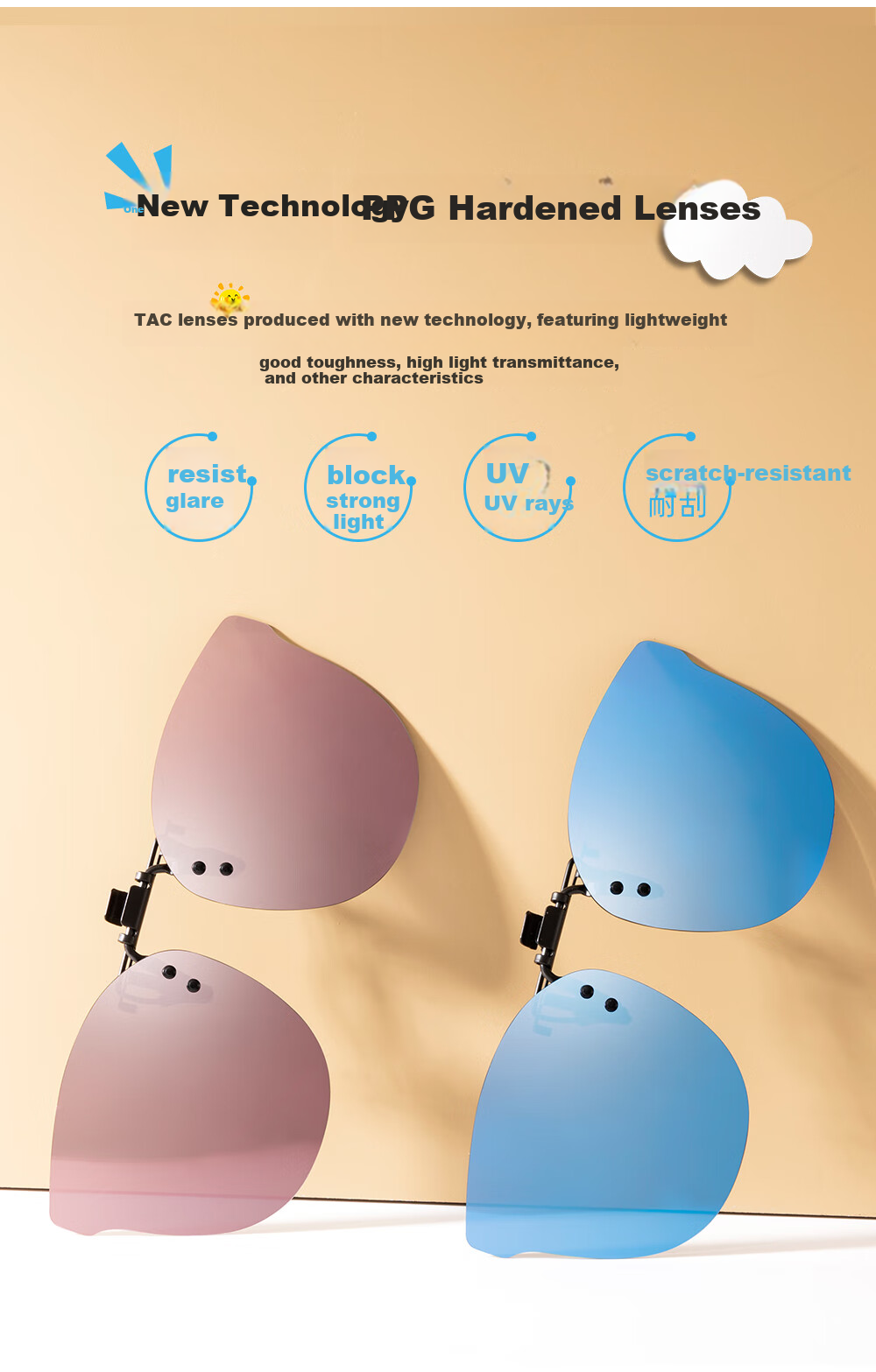 Wanpishu Polarized Sunglasses Clip-On for Children 8-16 Years Old, UV400 Anti-UV Protective Eyewear for Boys And Girls 5