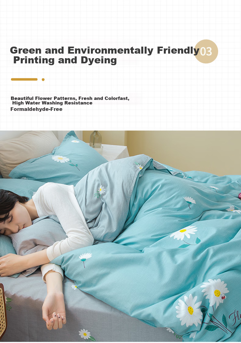 Yunjin Class A Antibacterial Pure Cotton Duvet Cover, Single Piece, 100% Cotton, Printed, Single Bed, Dormitory Use, 150x200cm, Xiao Zhi Ju 10