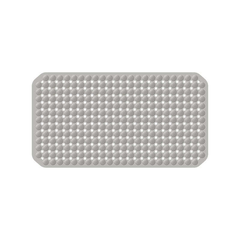 Ecoco Bathroom Non-Slip Floor Mat Home Shower Suction Anti-Slip Bath Tub Toilet Massage Foot Mat Gray