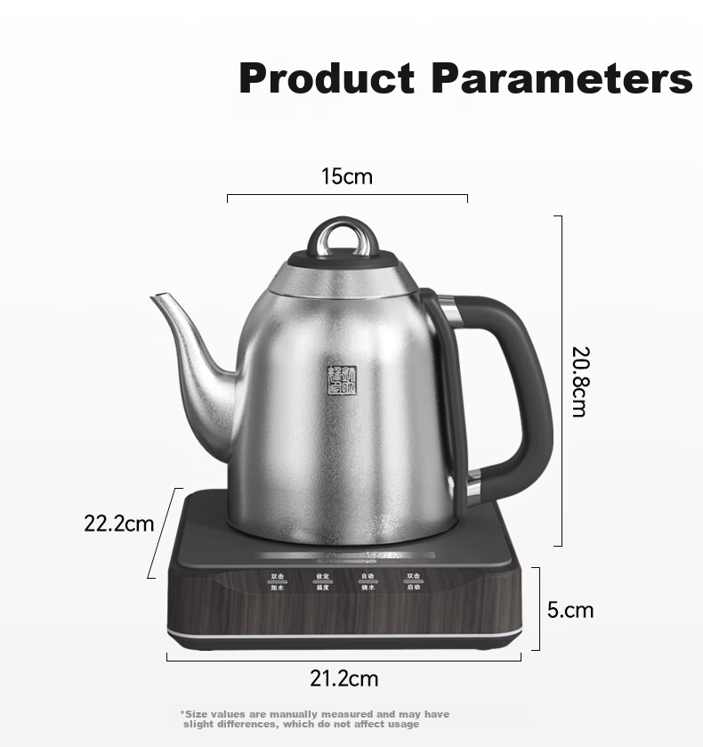 TILIVING (Titanium Living) Pure Titanium Ice Flower Automatic Water-Filling Kettle, Electric Kettle, Tea Table Kettle, Electric Tea Stove Kettle, Bottom Water-Filling, Heat Preservation, Integrated Constant Temperature Boiling Water Teapot 11