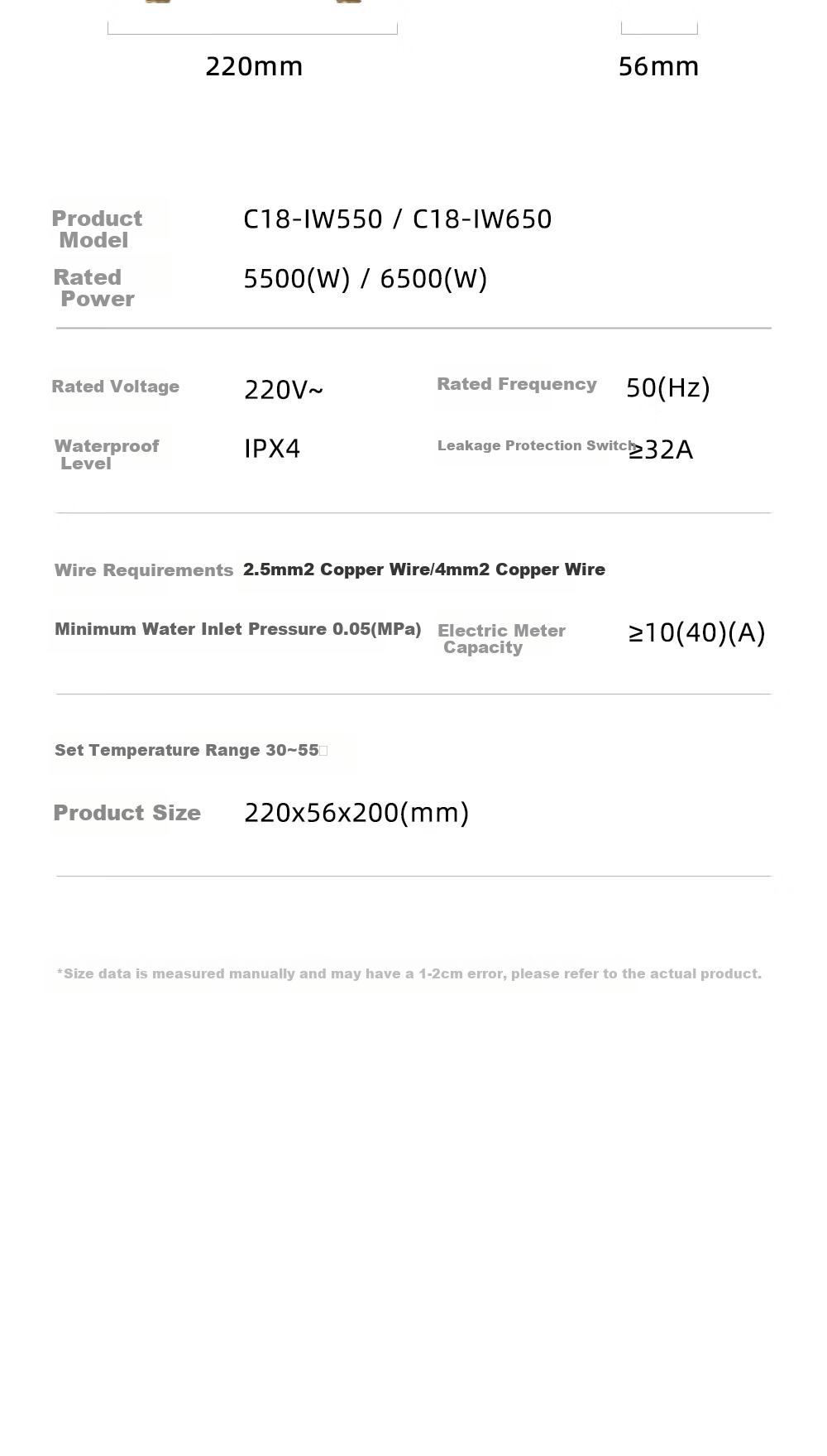 Vanward Instant Hot Water Dispenser, Compact Under-Counter Mini Water Heater, No Drilling Or Storage Required, Electric Heating, Constant Temperature, Variable Frequency, Rapid Heating, Suitable for Rental Apartments And Dormitories 11