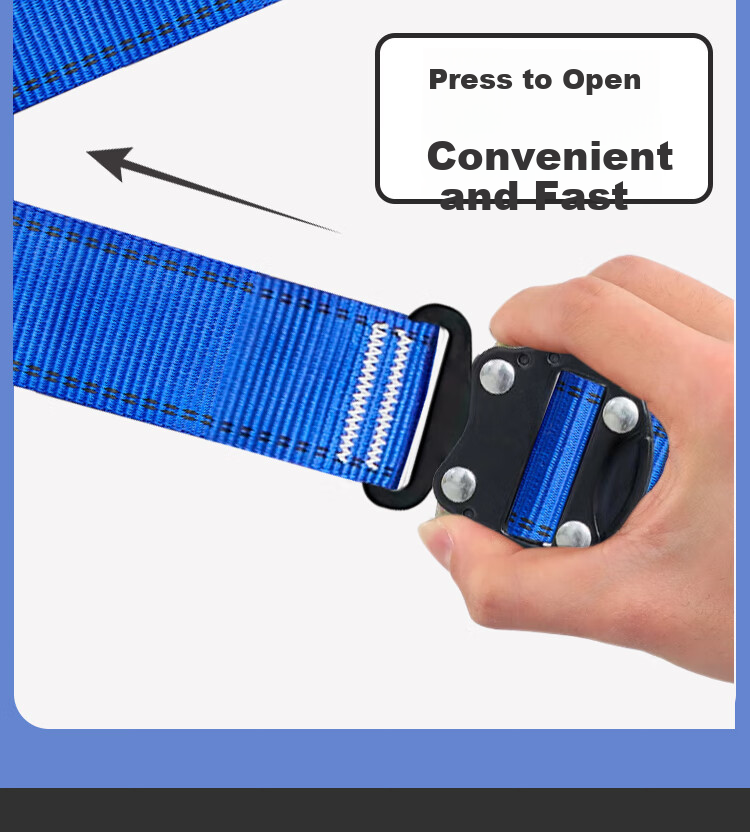 Guangjia Five-Point Safety Harness, Quick-Connect Type, for Outdoor High-Altitude Work, Fall Protection Safety Rope [Fast Delivery from Beijing Warehouse], Five-Point Single Small Hook 1.8 Meters 7