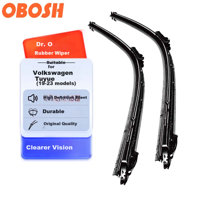 Dr. O Boshu Boneless Car Windshield Wiper, Quiet And Wear-Resistant Natural Rubber Strip for Volkswagen Tayron 2019-2023 Models