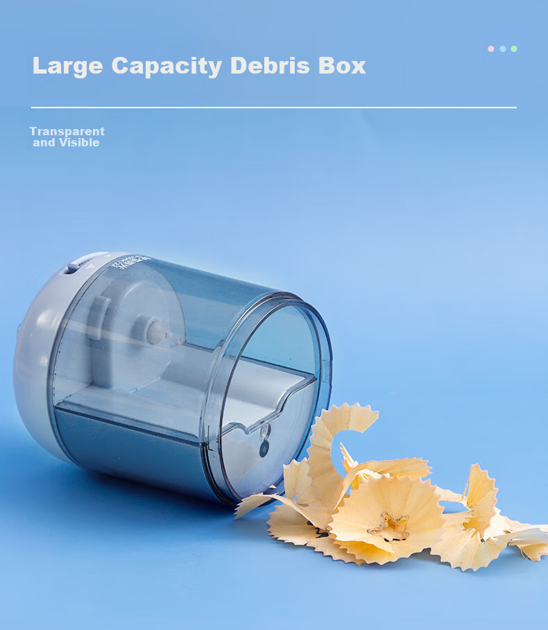 M&G Large-Aperture Fully Automatic Pencil Sharpener, Electric Rotary Pencil Sharpener with Thickened Rod, Automatic Pencil Sharpener for Elementary School Students, Back-To Stationery 12