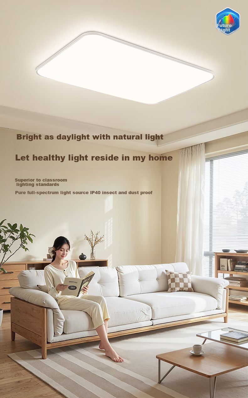 NVC Living Room Ceiling Light, Main Light, LED Smart High-End Full Spectrum, Eye-Protecting, Future Light, Qingchen PRO 2