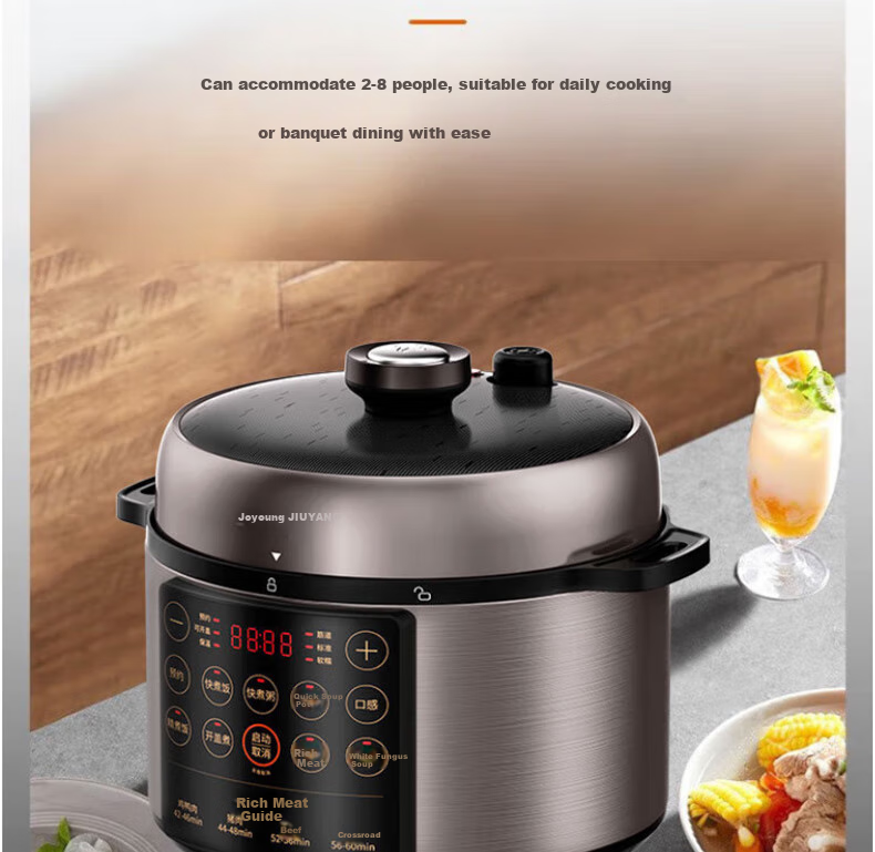 Joyoung Home 5L Electric Pressure Cooker Multifunctional Electric Pressure Cooker with Lid, High-Pressure Cooker, Electric Rice Cooker, Rice Cooking Pot Y-50C31 4