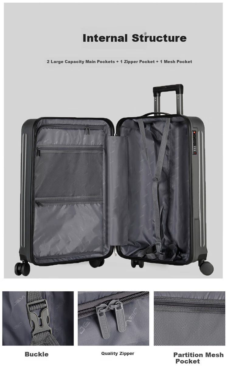 JEVI Large Capacity Suitcase for Men And Women, 20-Inch Carry-On Luggage, Durable Lightweight Trolley Case with Password Lock for Students And Travel 8