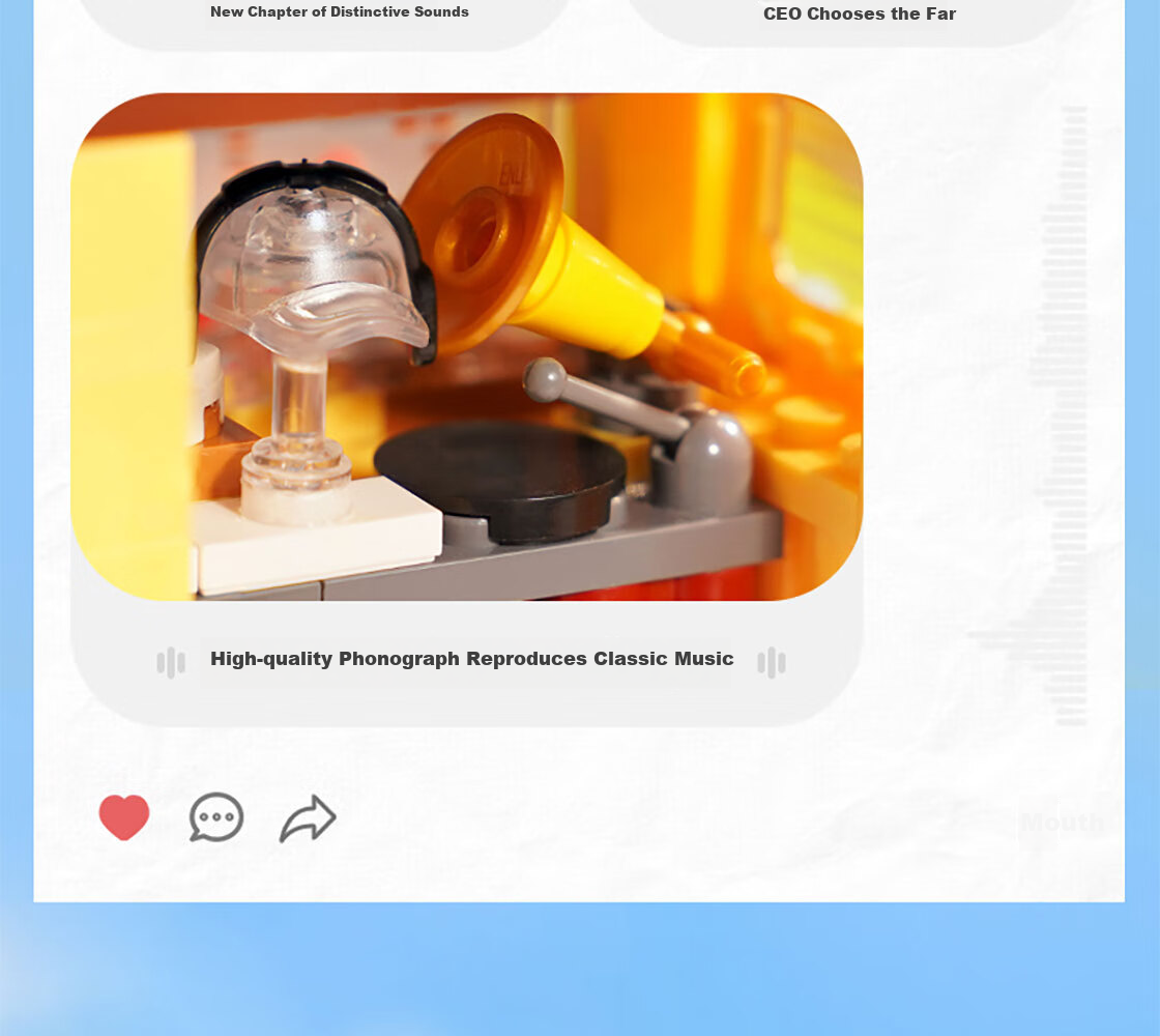 MINISO Musical Instrument Store, Building Blocks, Children's And Adult Assembly Toys, Desktop Ornaments, Birthday Gifts for Men And Wome 6