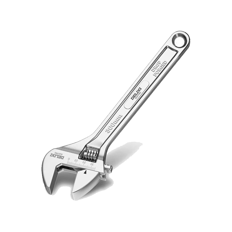 DELIXI ELECTRIC Adjustable Wrench, Multi-Functional Wide-Mouth Wrench, Household Tool, Adjustable Spanner, 12 Inches