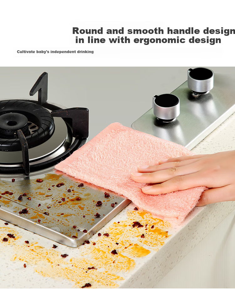 Wuyuehua Abrasive Sponge Scouring Pad, 5-Pack, Removes Oil And Dirt, Non-Stick, Kitchen Cleaning Cloth, Dish Washing Tool 4