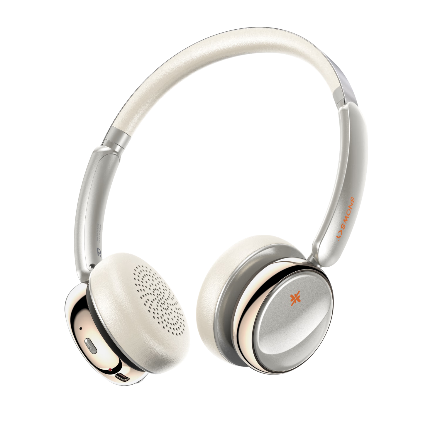 FiiO Anytime Retro Fashion Over-Ear Headphones Noise Cancelling Wireless Bluetooth 5.4 Titanium Gold