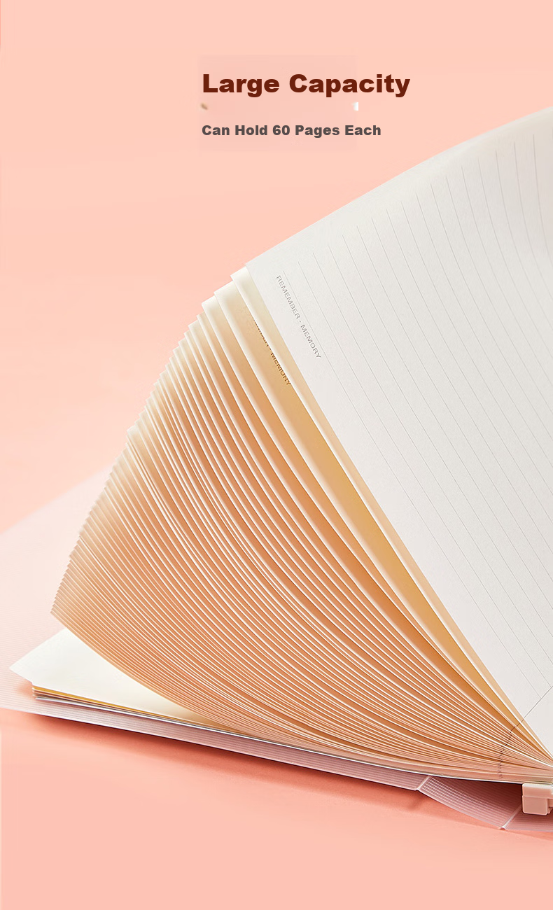 Wengu Loose-Leaf Notebook, Handwritten A5/60 Sheets, Journal for Middle And High School Students, Stationery for Office Meetings, Detachable with 20 Holes, Includes Index Dividers, Ruled B17-A5/A Yellow 7