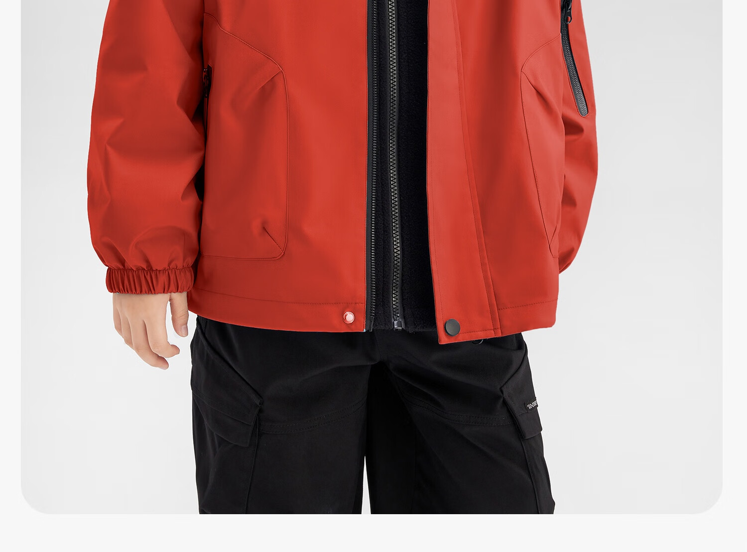 Zuo Xi Kids Children's Softshell Jacket 2025 New Autumn Boys Windproof Waterproof Coat Red 140 22