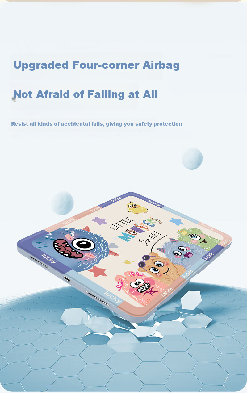 Shihan Rotatable Protective Case for Huawei MatePad SE Active Edition 11-Inch 2024 Tablet, Rotatable And Vertical Support, Full Protection, Shockproof, Anti-Bend, Cartoon Cute Design with Pen Holder 4