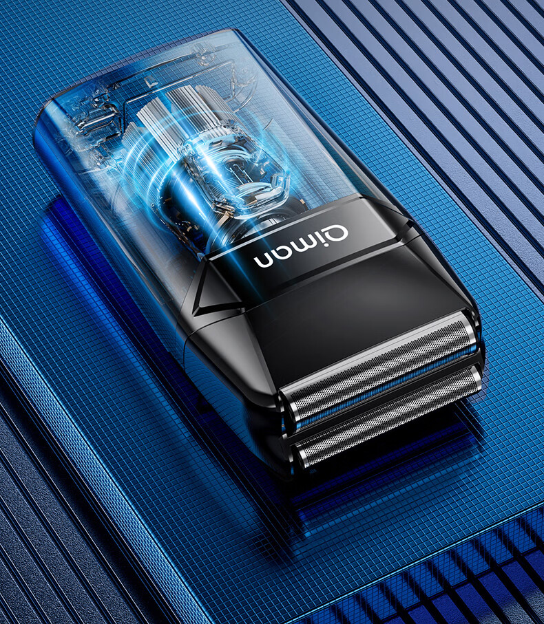 Qiman Whitening Hair Clipper Bald Head Shaving Device Electric Hair Trimmer Razor Reciprocating Shaver Self-Service Barber Shop Salon Professional Oil Head Fade Electric Hair Clipper QM6500 Gradient B 19