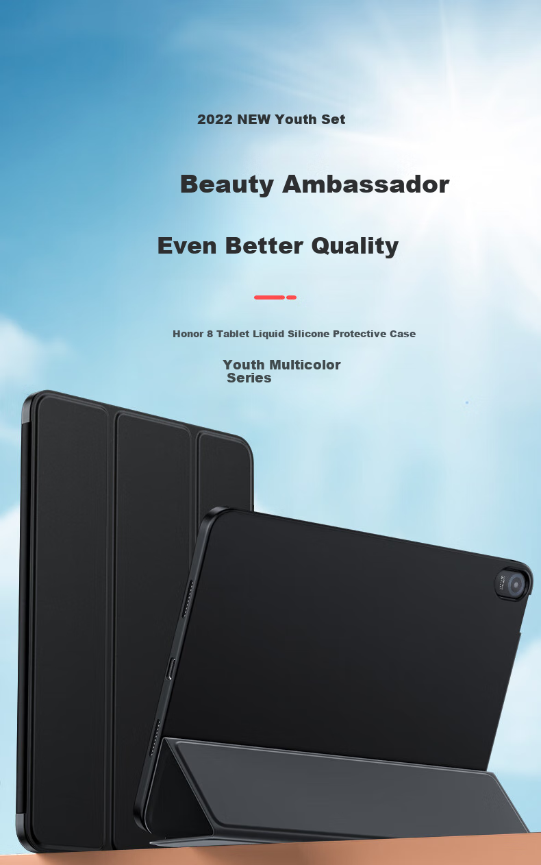 BIAZE Compatible with Honor MagicPad 10 (2025 Model) Protective Case, Universal Soft Light Version Tablet Computer 12.1-Inch Protective Cover, Shockproof Smart Sleep Mode PB604-Kongang Black 1
