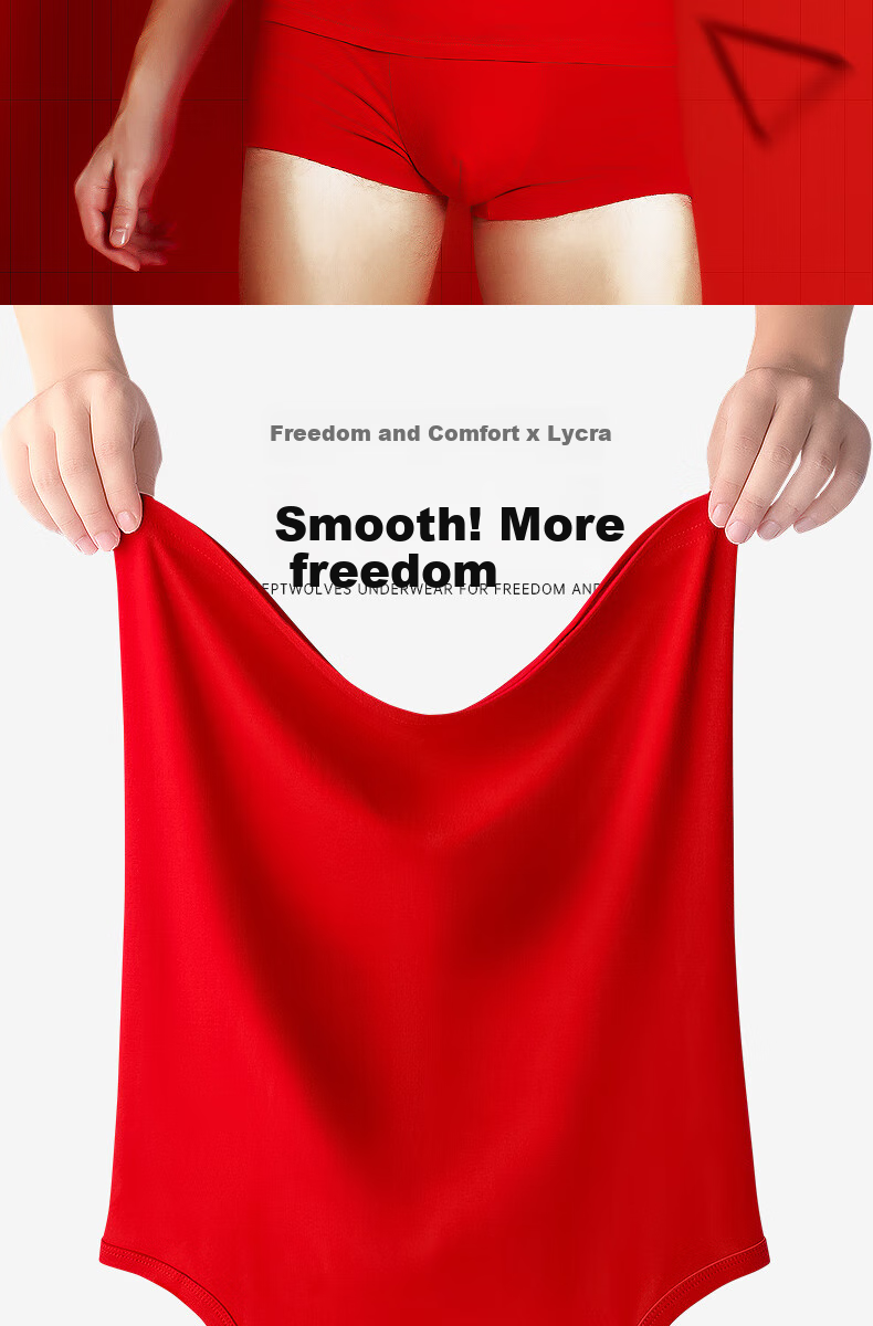 LangSha Bright Red Vest for Men, Pure Cotton Inner Wear for Horse Year, Wedding Underwear Undershirt for Me 3