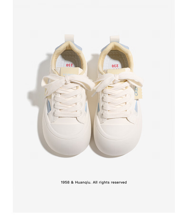 Global Platform Chunky Toe Shoes Women 2026 Spring New Height Increasing White Sneakers Cute Cat Versatile Casual Shoes Beige 38 3