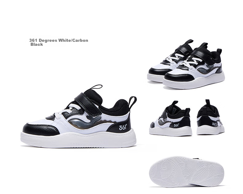 361° Children's Shoes, Kids' Sports Shoes, Autumn 2025, Boys And Girls Lightweight Shock-Absorbing Whale Pattern Skateboard Shoes, Purple, Size 31 16