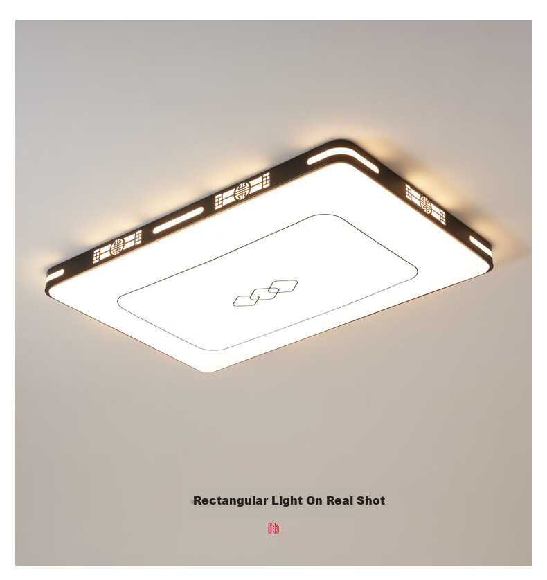 MICOE Living Room Ceiling Light, New Chinese-Style LED Ceiling Lamp, Simple Bedroom Lighting Set, Elegant Zhongshan-Style Lighting Fixture 16