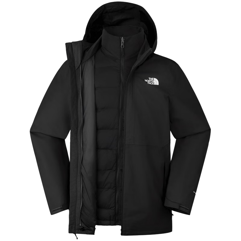 The North Face Men's 3-in-1 Waterproof Insulated Down Jacket 88RK Black/4H0 L