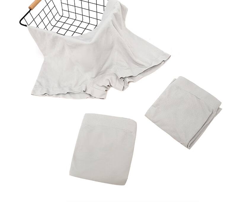 Jingshumian Business Travel Breathable Lightweight Men's Daily Disposable Underwear, 5 Individually Packed, Coconut Gray, Size L 1