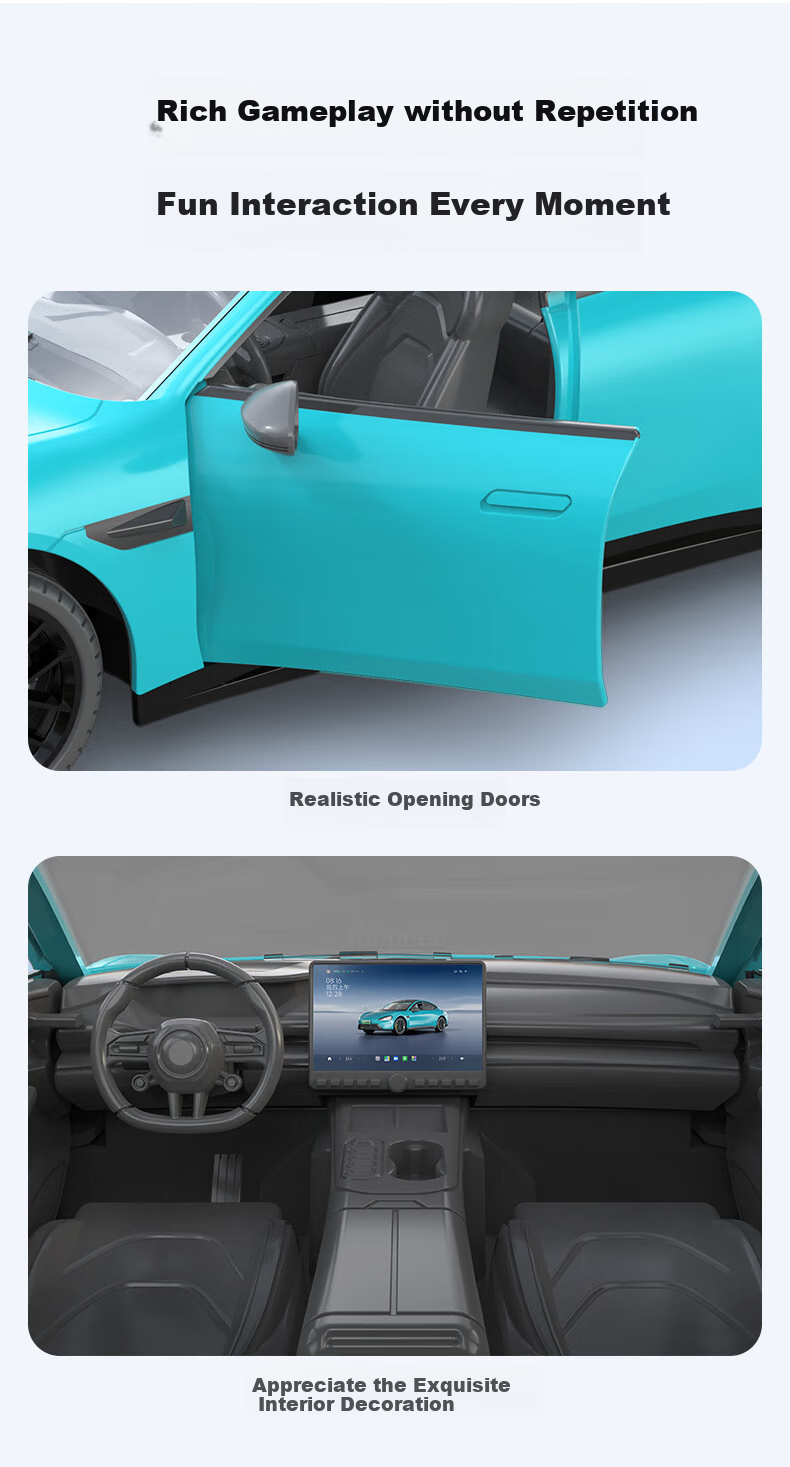 Shuangying Audi Official Authorized New Energy Remote Control Car Toy, Racing Car with Fast Charging Station, Electric Vehicle, Children's Birthday Gift 7