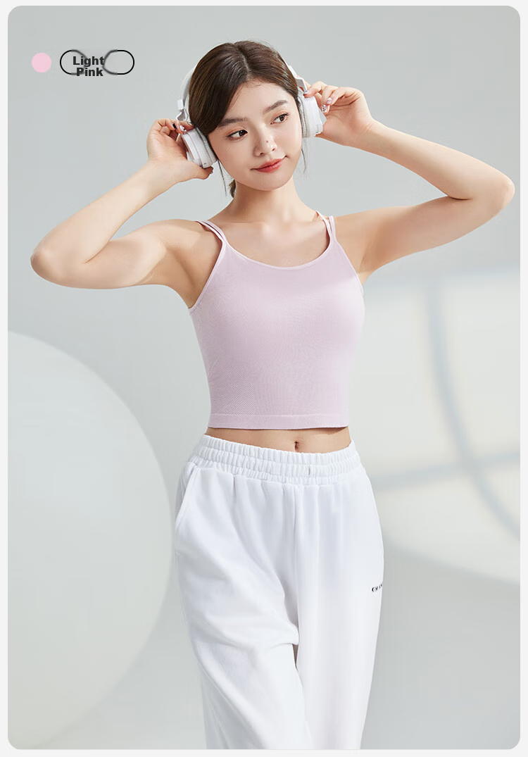 Dushiliren Women's Camisole Tank Top, All-Season Bra with Built-In Pads, Solid Color Thin Style, Beautiful Back Design, Suitable for Outer Wear Or As Undershirt, Green, Size M 15