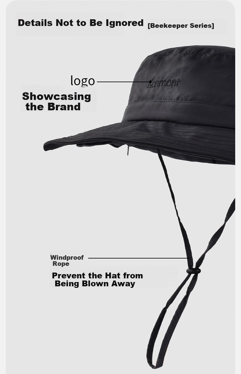 Kenmont Spring And Summer Protective Sun Hat for Men, All-Around Sun Protection Hat, Foldable UV-Resistant Sun Hat Km-3709 10