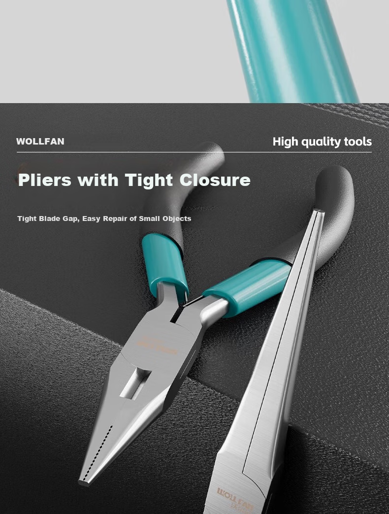 Woerfan 5-Inch Mini Pliers, Hand Pliers, Small Pliers, Small Needle-Nose Pliers, Hand-Crafted Round-Nose Pliers, Multi-Functional 6