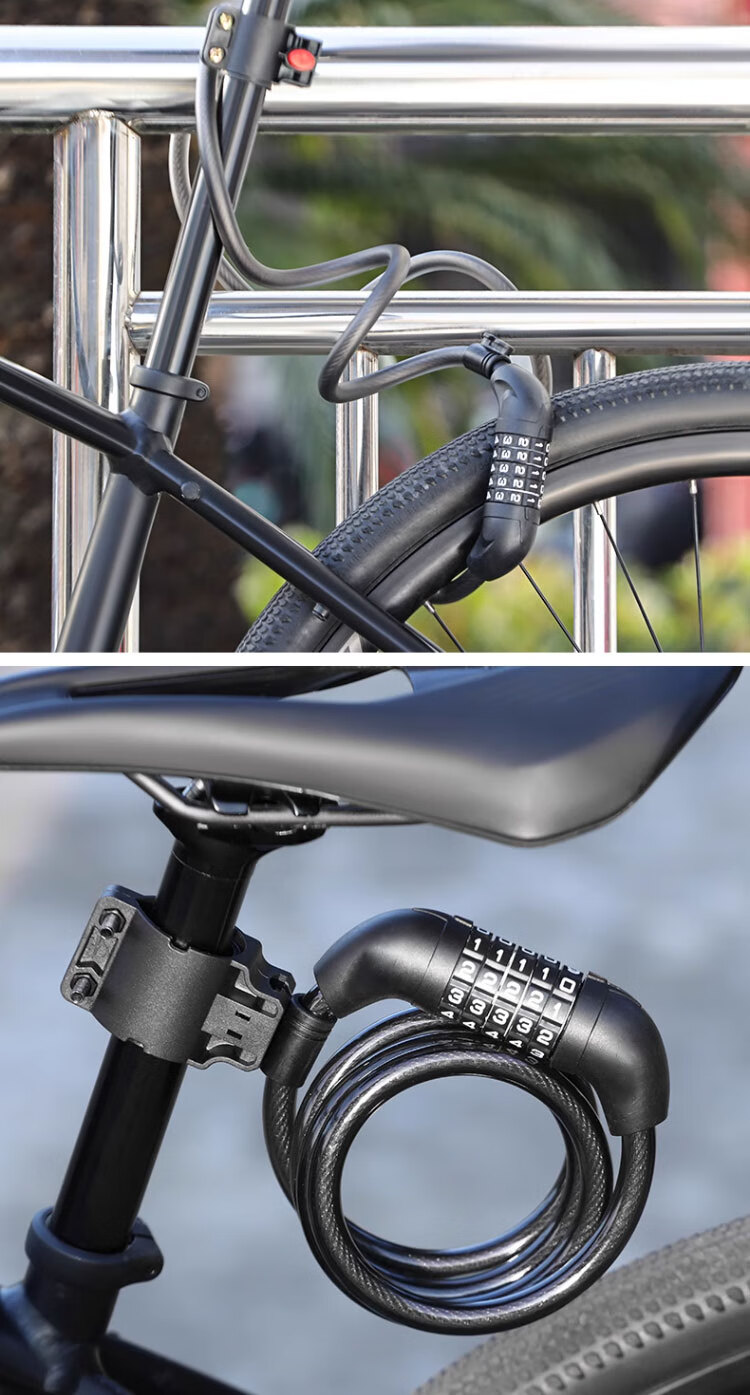 Feige Bicycle Lock Five-Digit Combination Lock Electric Scooter Anti-Theft Road Mountain Bike Lock Smart Glass Door Lock 2