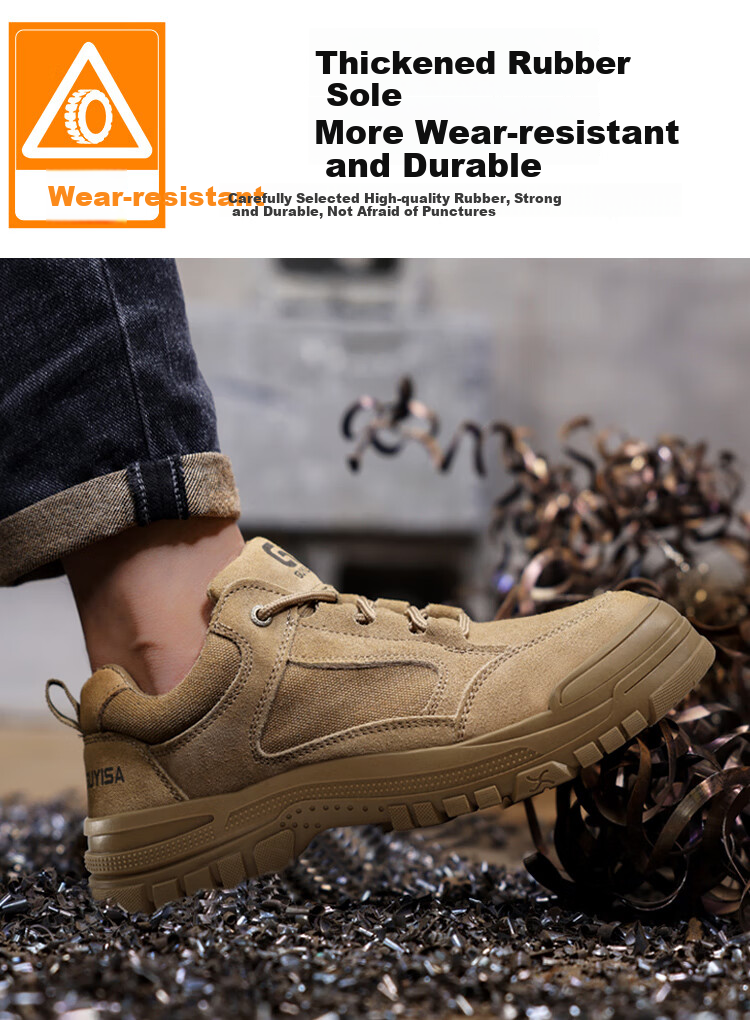 JUNBU Safety Shoes for Men, Steel Toe Cap, Puncture-Resistant, Welding, Lightweight, Comfortable, Wear-Resistant Work Boots 9173 Size 44 9