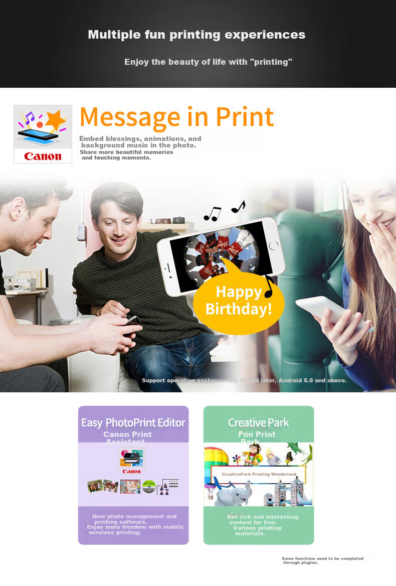 Canon TS5380t-Pink Green Wireless Home Color Inkjet All-In Printer (Print/copy/scan/Auto Duplex, for Student Work/Photos) 9