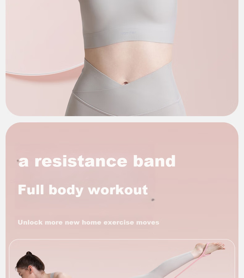 Yottoy 8-Character Pull-Up Rope, Back Training Elastic Band, Home Shoulder-Opening Neck Stretching Strap, Yoga Silicone Kitten Arm Exercise 14