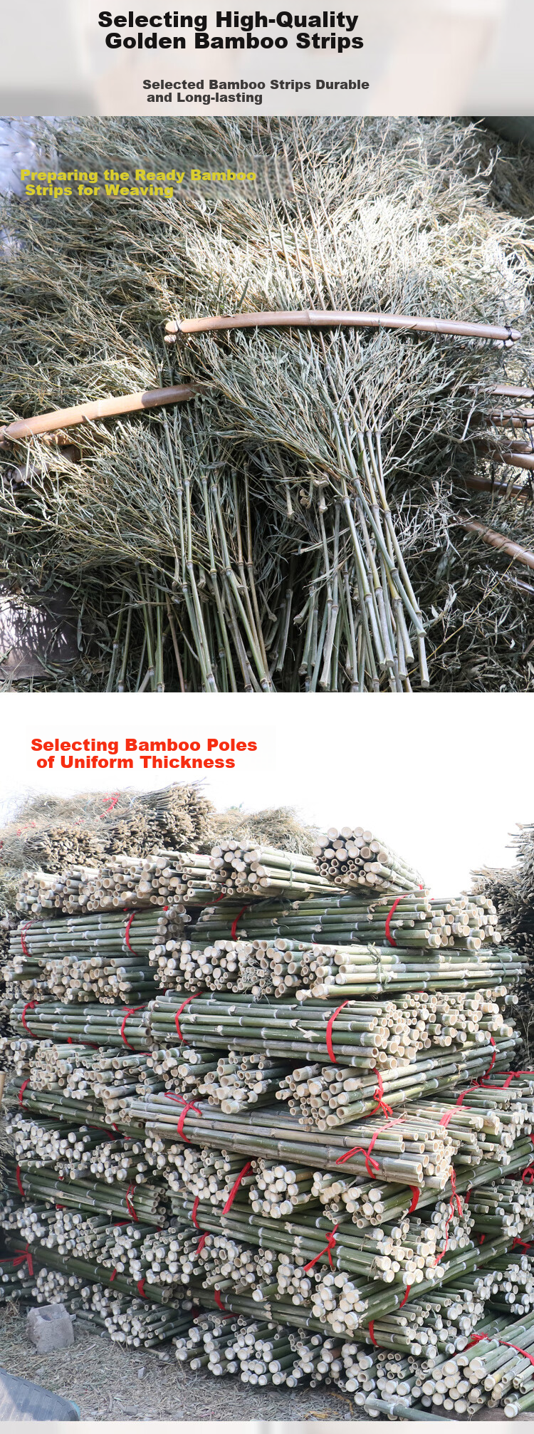Yaohe Large Traditional Bamboo Broom for Street Sweeping, Courtyard And Outdoor Use, Factory Workshop Special Broom, Integrated Design with Five Pieces Per Set 8
