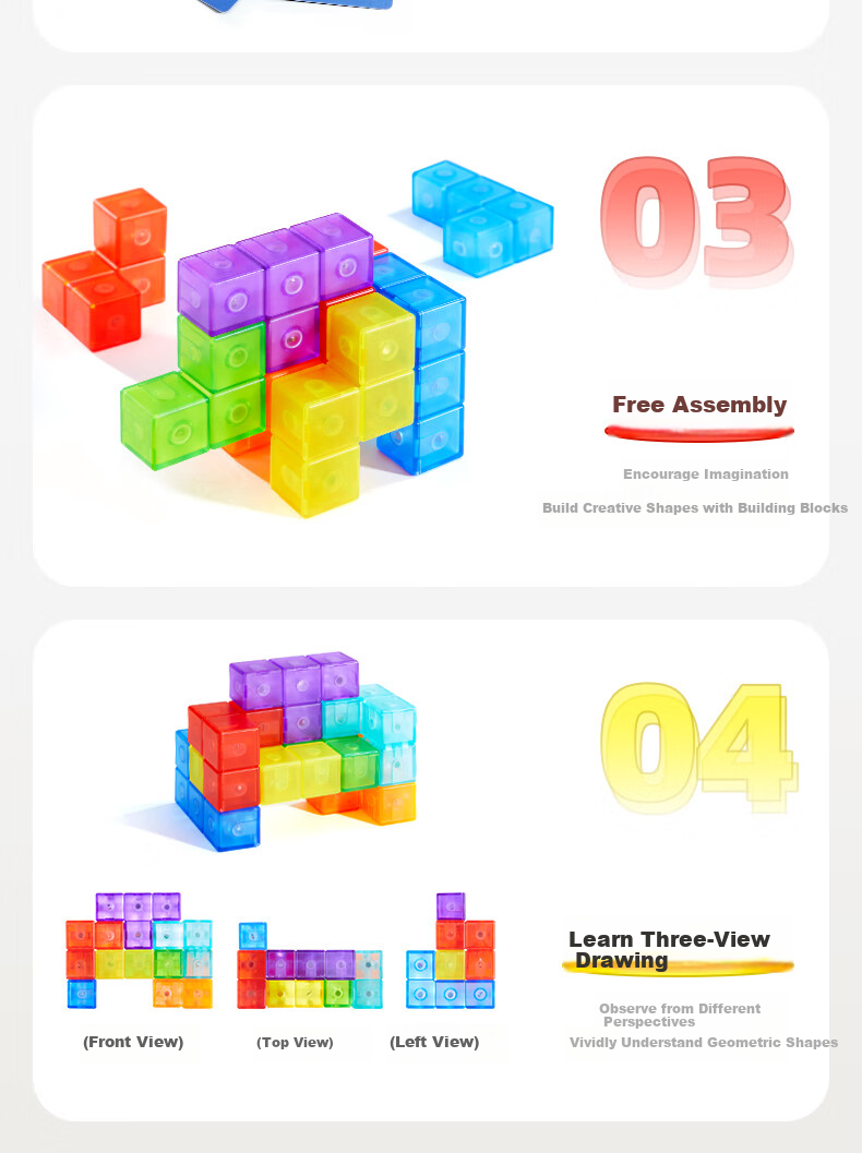 MiDeer Magnetic Tangram, Educational Puzzle for Kindergarten, Magnetic Assembly Toy Set, Children's Gift 6