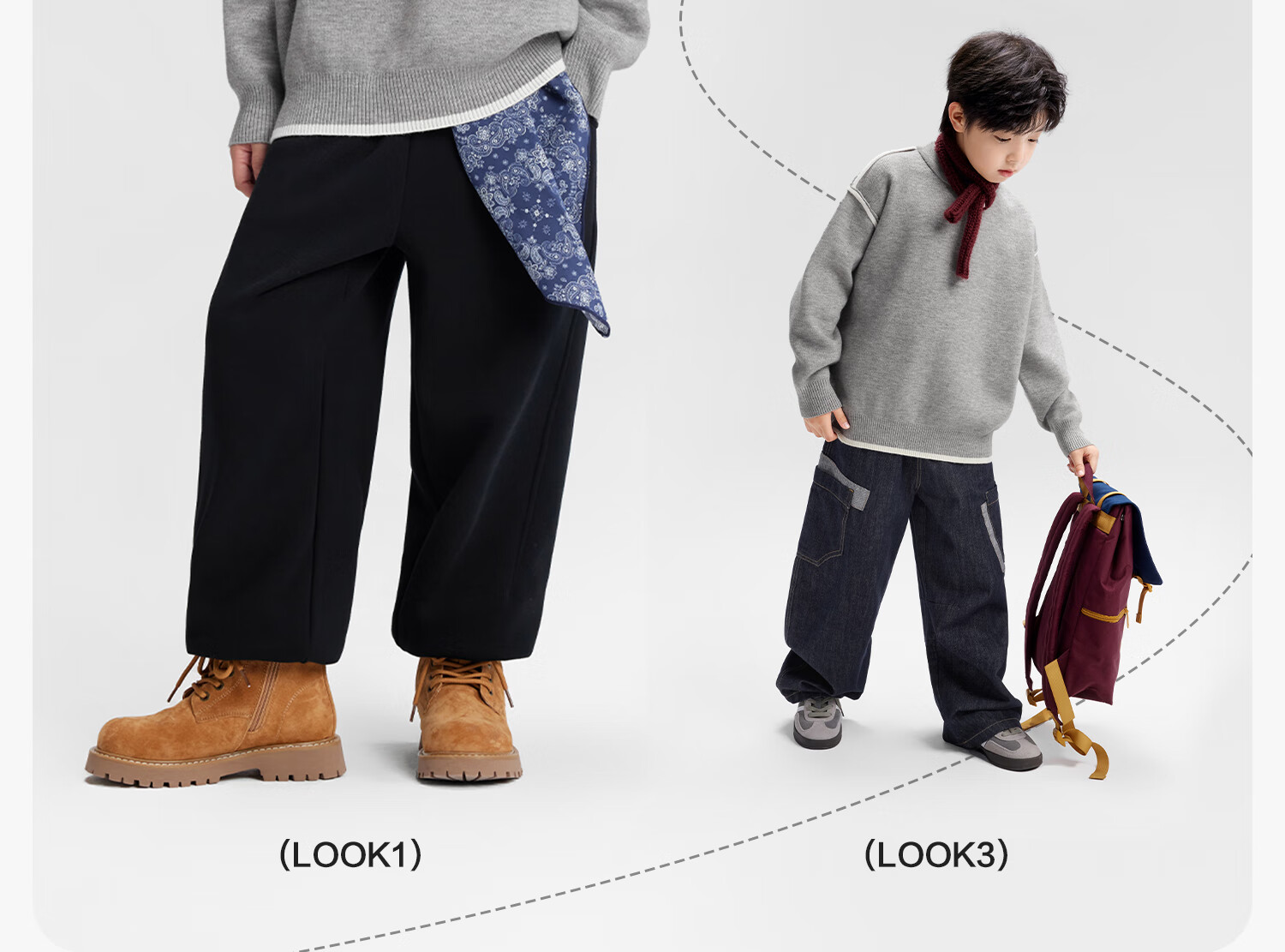 Zuo Xi Boys Sweater Winter 2025 New Children's Pullover Knitwear Imitation Cashmere Black 140cm 2