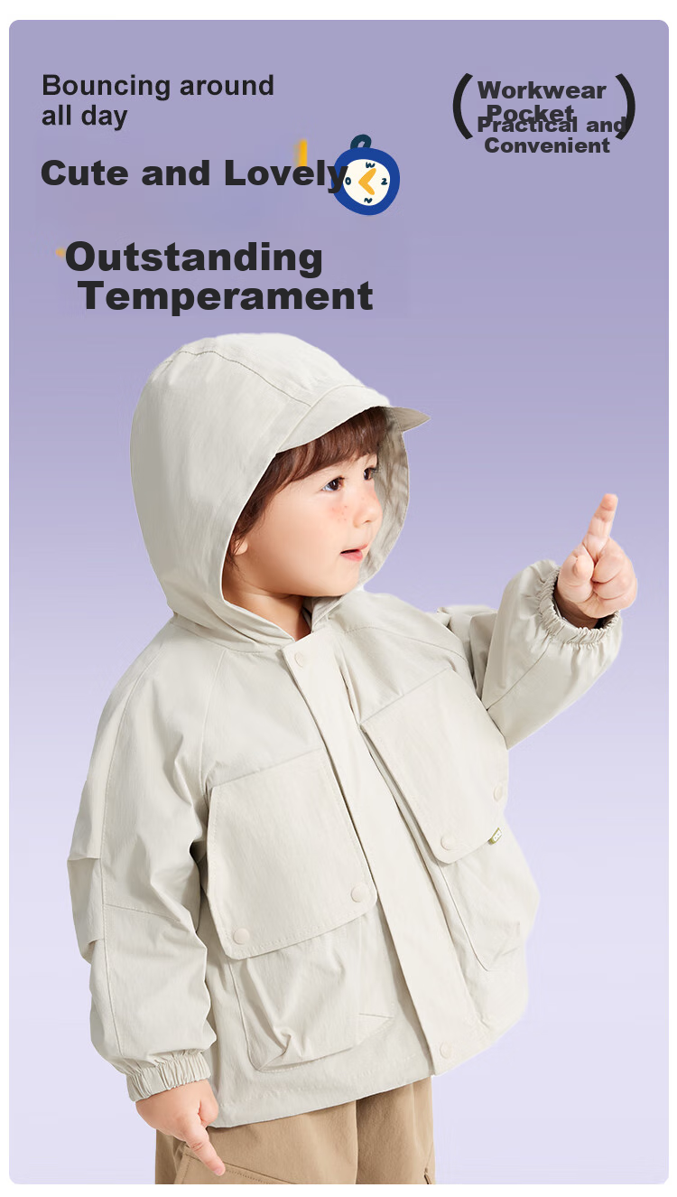 Ciciibear Baby Windbreaker Jacket for Boys, Spring Workwear Outerwear, Spring And Autumn Clothing, New Style for Children's Outdoor Sports in 2025 6