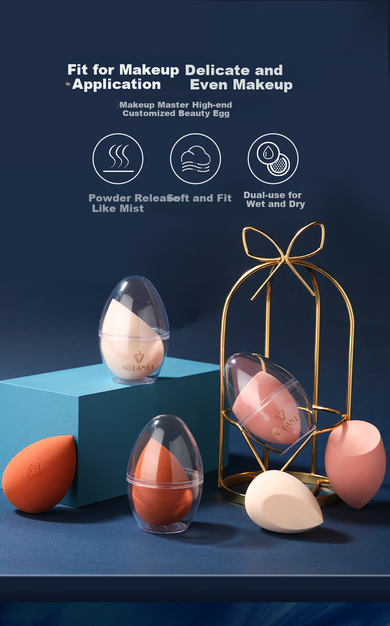 AOLANLA Beauty Blender Set of 3 with Stand, Includes Powder And Makeup Sponge, Individually Wrapped for Storage, Gift Box Packaging, Perfect for Gift-Giving to Friends 1