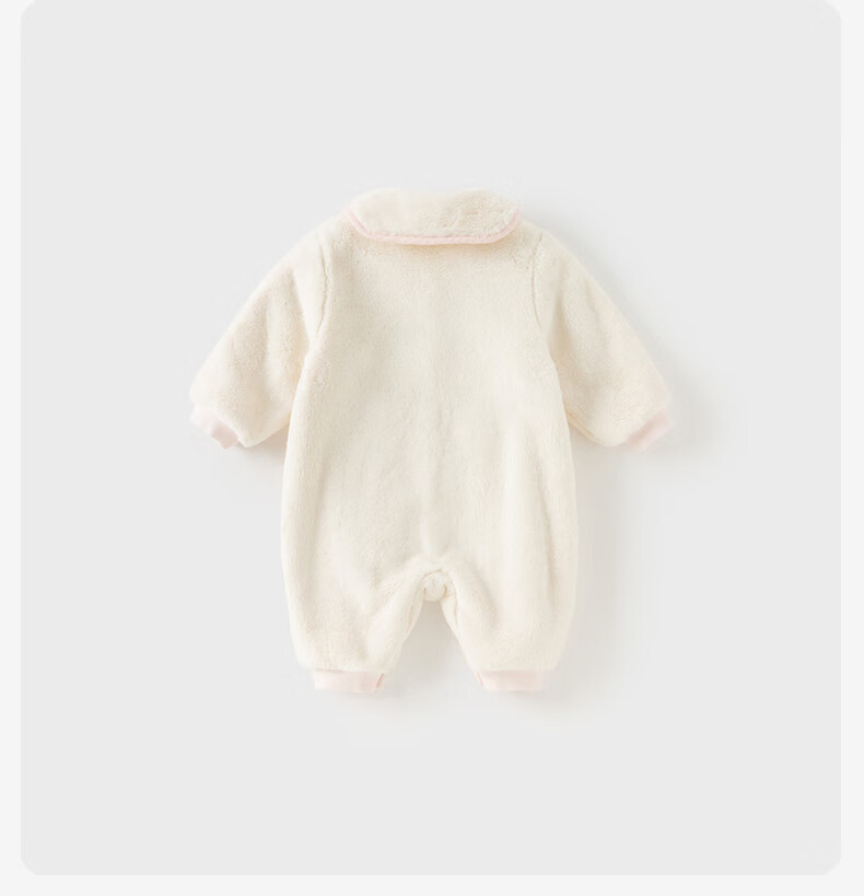 DAVE & BELLA Newborn Autumn Winter Milk Velvet Baby Girl Romper Infant Pajamas Toddler Onesie 5