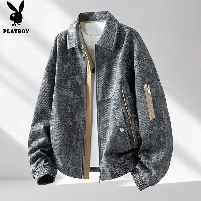 Мужская джинсовая куртка PLAYBOY, осень-зима, повседневная стильная джинсовая куртка
