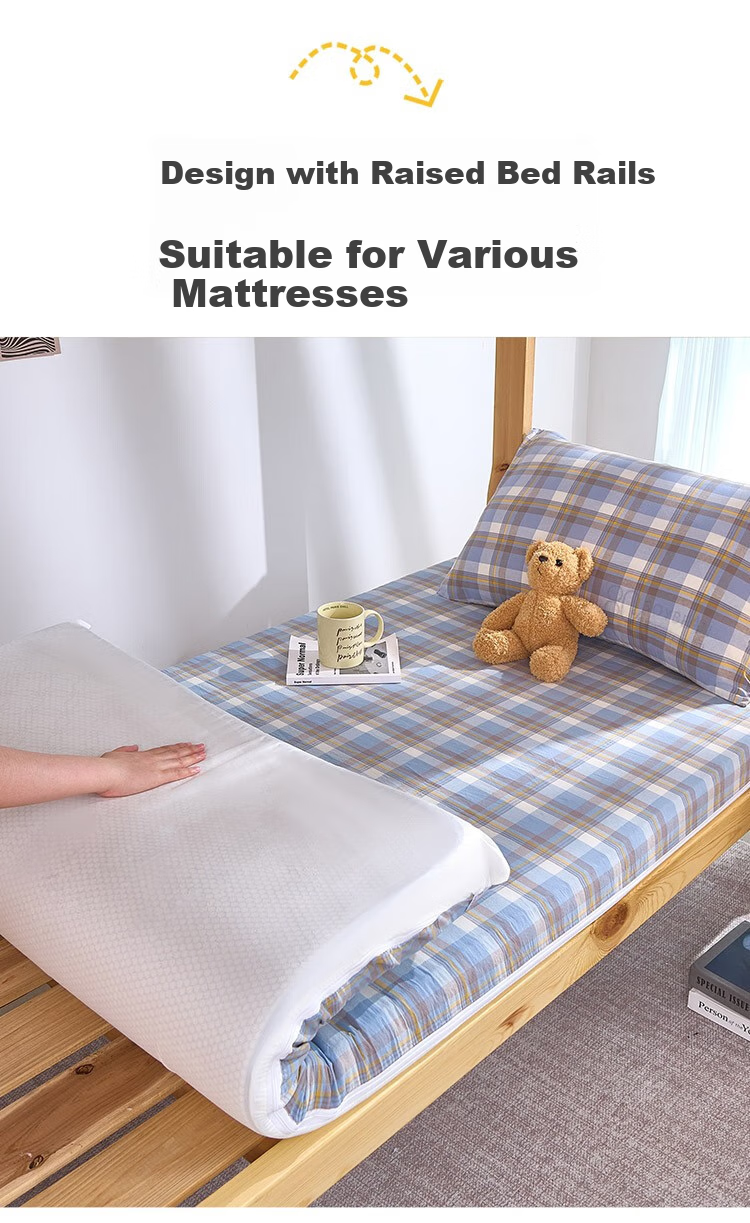 I-WILL Dormitory All-Cotton Mattress Cover, Student Bed Sheet Protector, Single Bed Cover, Jianxi Blue Mattress Cover 90*200cm 11
