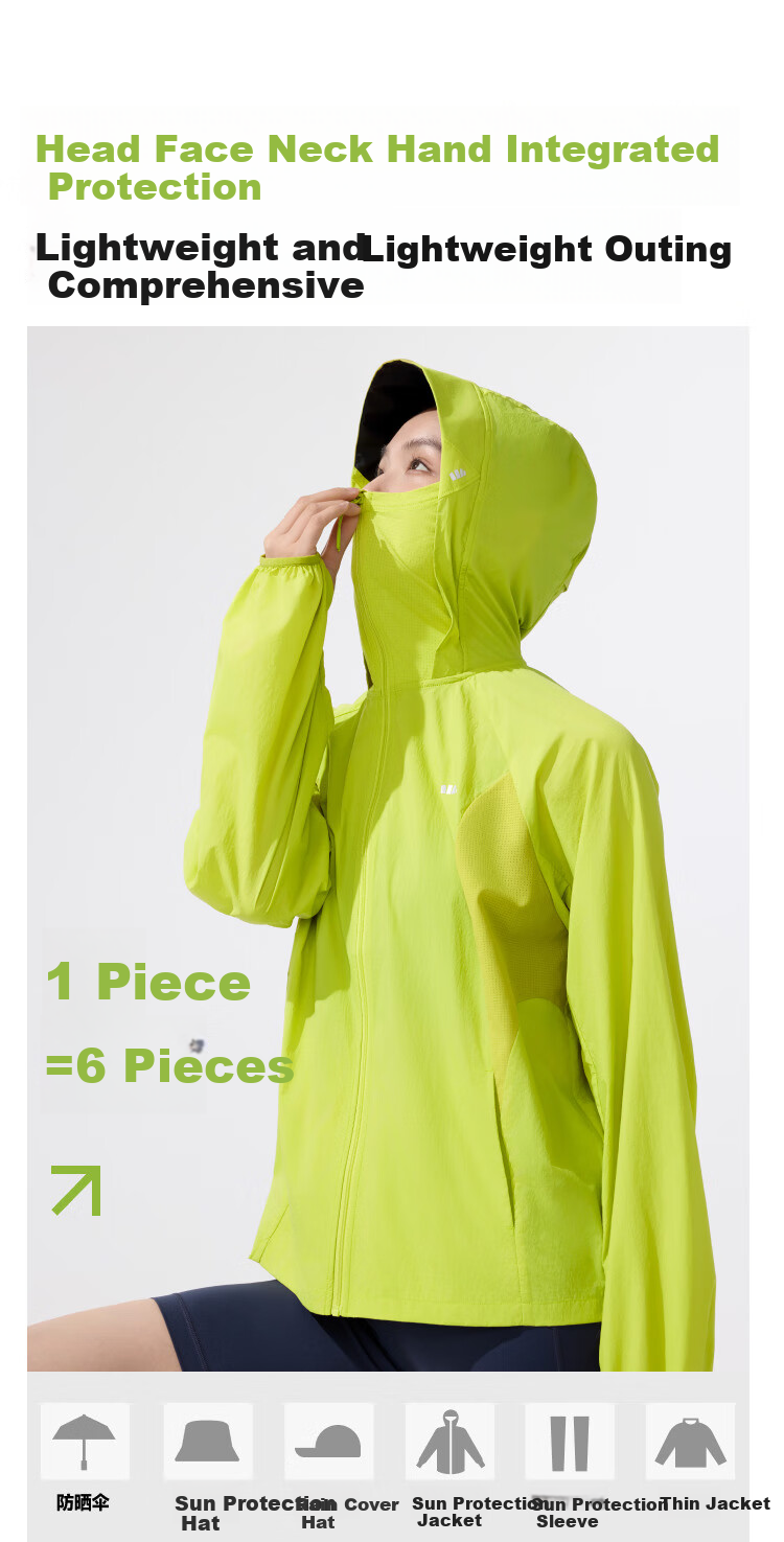 Beneunder Women's Lightweight Water-Repellent Portable Breathable UV Protection Sunscreen Jacket TS402 Cream White L 38
