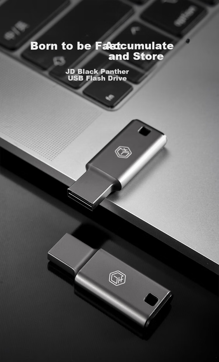 JD Original USB3.2 Dual-Head High-Speed Flash Drive, 128GB, Read Speed up to 150MB/s, Compact Portable Metal USB Stick 1