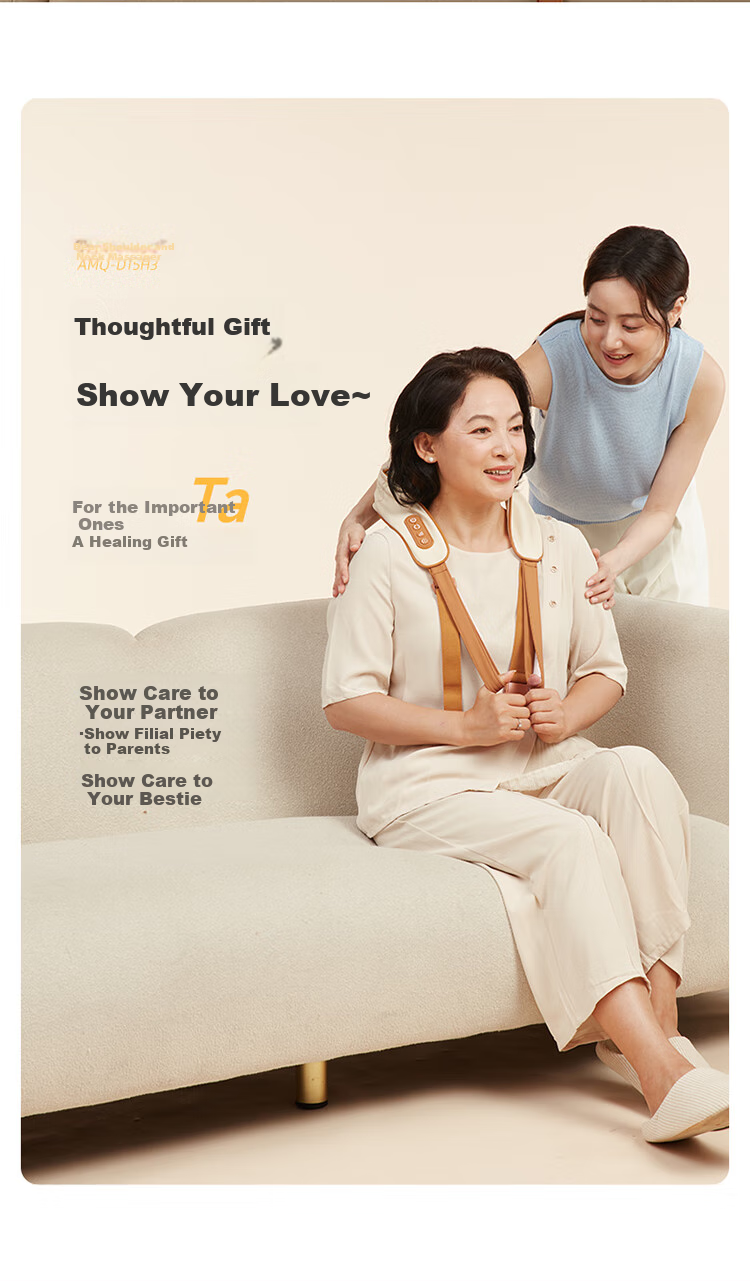 Bear Neck Massager, Cervical Massage Device, Shoulder And Neck Massager, Dual-Frequency Pulse Massager, Hot Compress Intelligent Massager, Birthday Gift for Women, Wife, Elders, Mid-Autumn Festival Gift 16