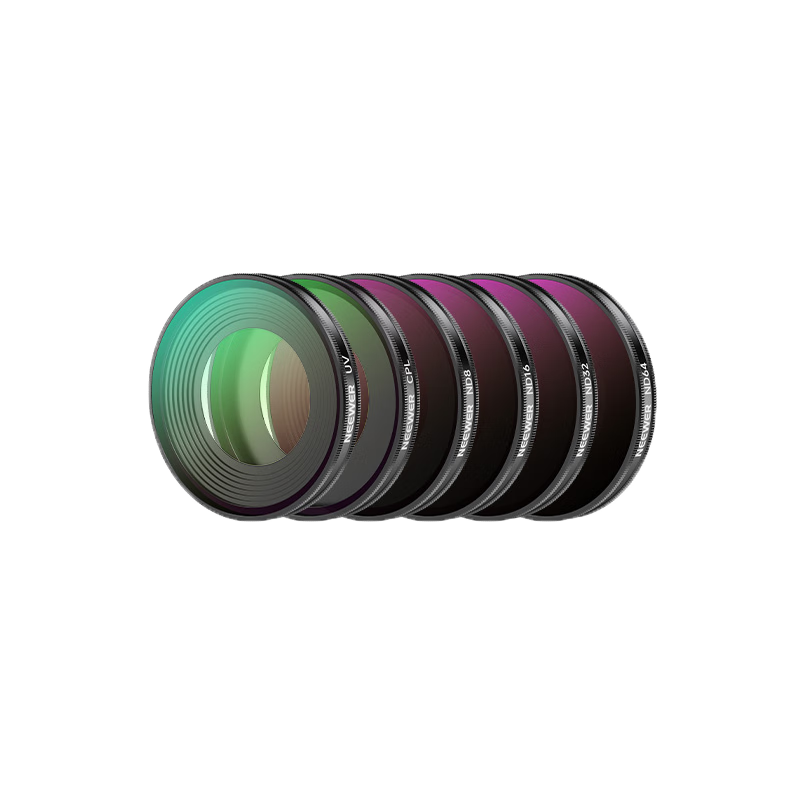 NEEWER DJI Nano Filter 4-Piece Set CPL Polarizer ND8-32 Neutral Density Lens Protective Waterproof Dustproof Filter Kit for Osmo Nano Action Camera