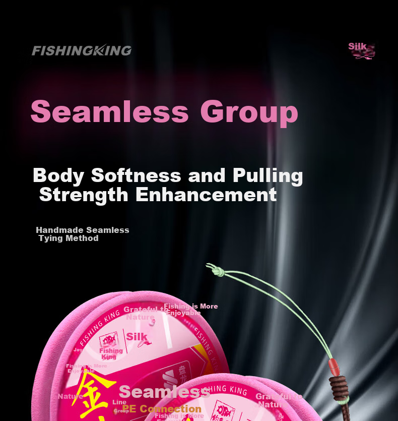 Diaoyuwang Main Line Set 2 Volumes, Jingang Jie Main Line Fishing Line Pre-Tied, Black Pit Competition PE Unknotting Line, Finished Product Set Fishing Line 1